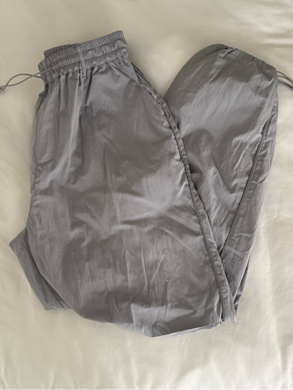 Nokwal Gray Parachute Pants